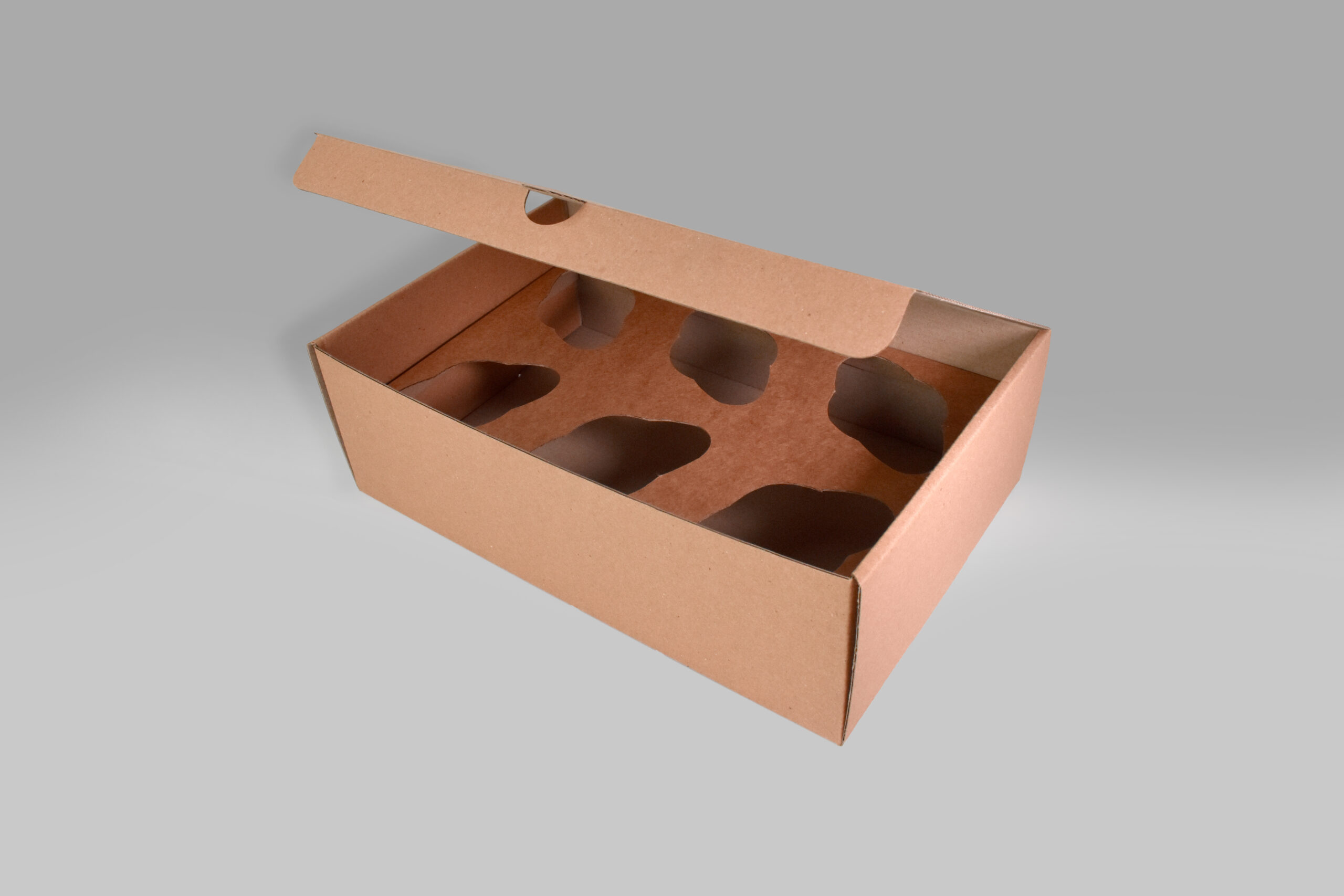 Caja para cupcakes Caja para 4 o 6 cupcakes ecológica