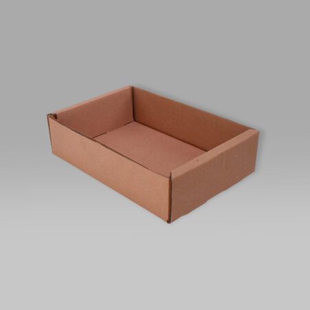 Charola de cartón 22x15.3x5.7 ecológica para alimentos.