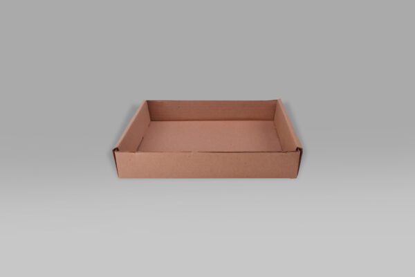 Charola de cartón 33x27x5.7 ecológica para alimentos.