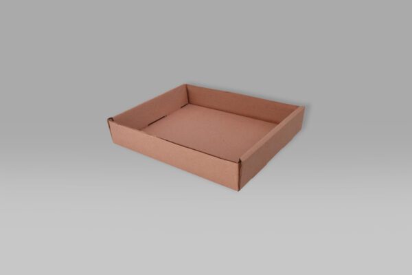 Charola de cartón 33x27x5.7 ecológica para alimentos.