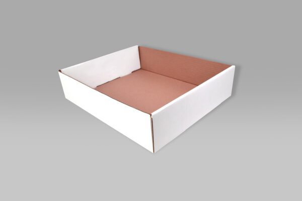 Charola de cartón 22x15.3x5.7 ecológica para alimentos.