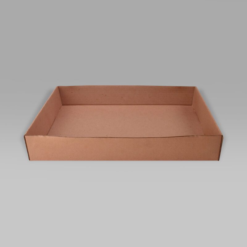 Charola para Alimentos 22x15.3x5.7 Charola de cartón 22x15.3x5.7 ecológica para alimentos.