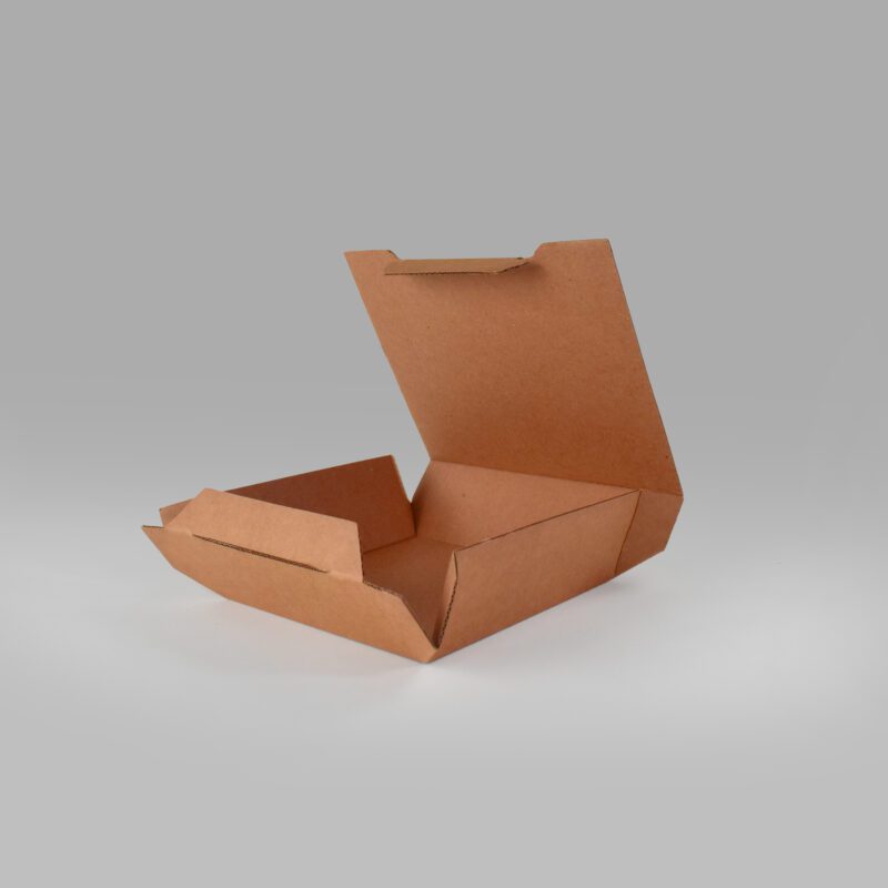 Contenedor 9 de cartón ecológico para alimentos y delivery