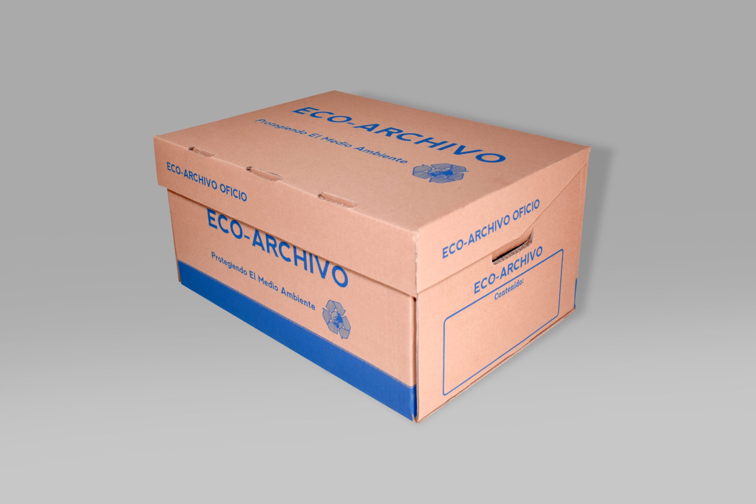 Caja Eco Archivo Caja Eco Archivo de cartón reciclable para documentos tamaño Carta, Oficio o Mixto