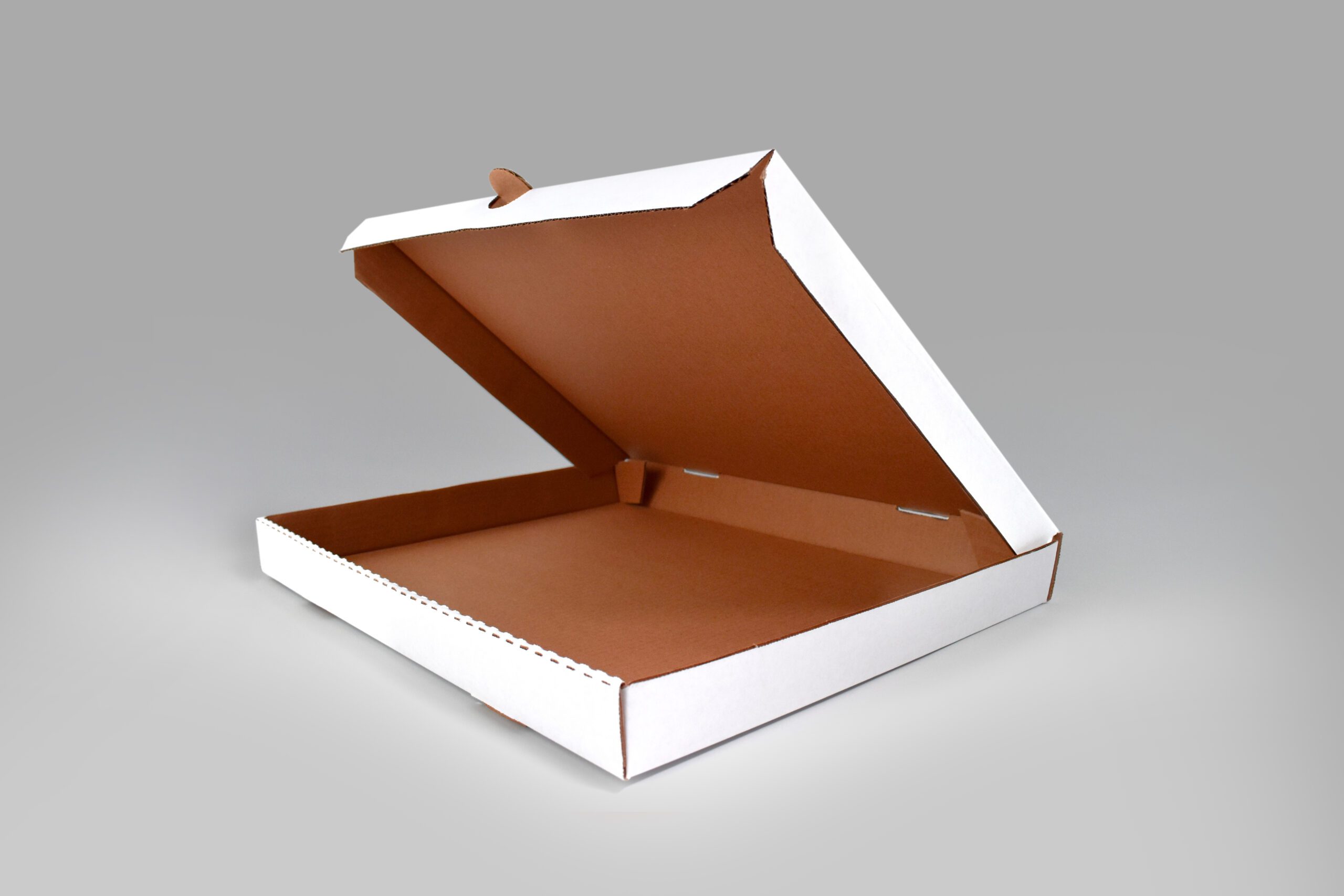 Caja para pizza 1/2 maxi Caja para pizza rectangular 1/2 maxi de cartón reciclable
