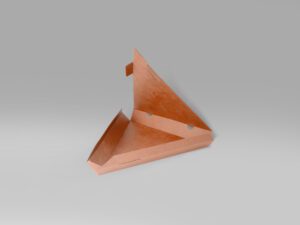 triángulo para pizza ideal para delivery y food trucks.