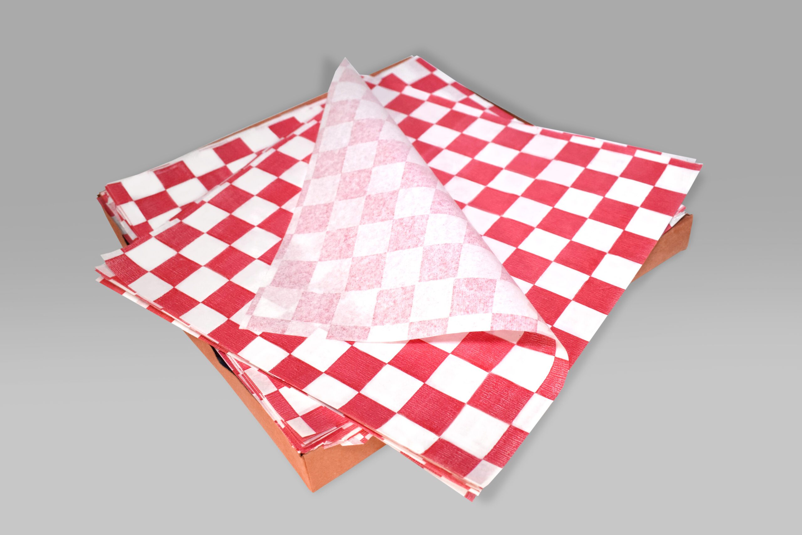 Papel envoltura RH para alimentos, sustituto del papel encerado color rojo