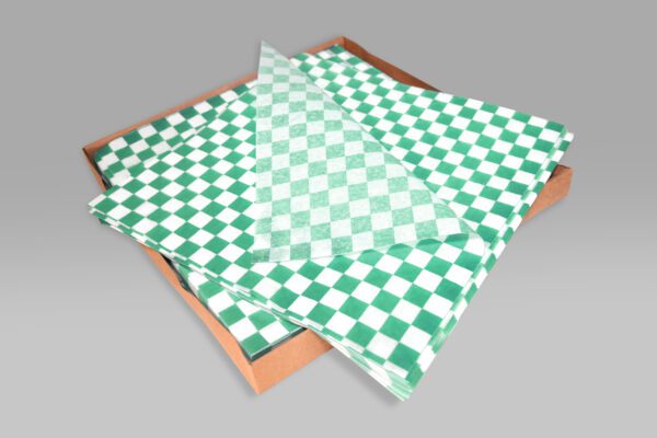 Papel envoltura RH para alimentos, sustituto del papel encerado color verde