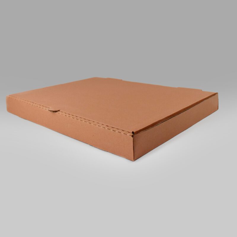 Caja para pizza rectangular 1/2 maxi de cartón reciclable