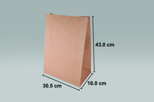 Bolsa de papel ecológica 1/6 para alimentos y negocios