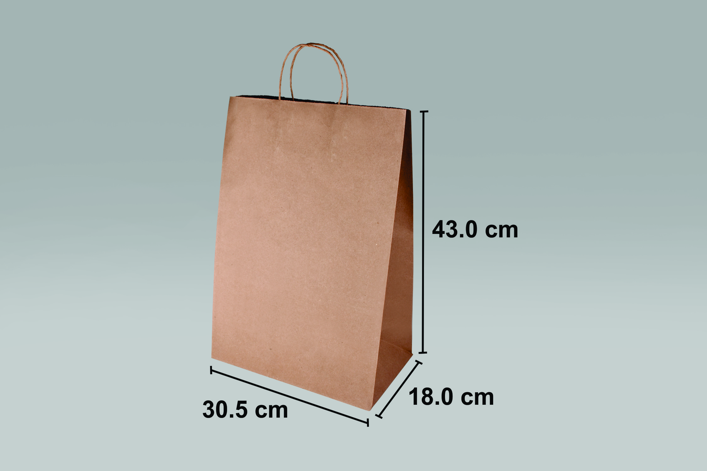 Bolsa de papel Bolsa de papel ecológica Mart para alimentos y negocios