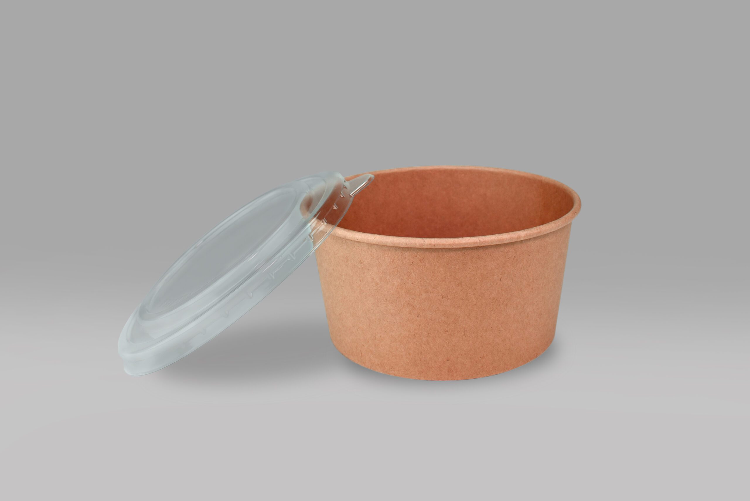 Bowl 32 oz color kraft con tapa